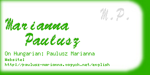 marianna paulusz business card